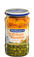 Erbsen fein<br />
Karotten ganz 