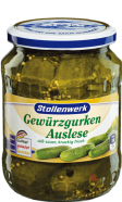 Selected pickled gherkins 