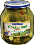 Spicy pickled gherkin <br />
pot 