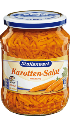 Carrot salad
in stripes mild - tin