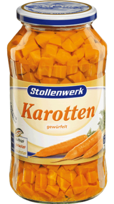 Karotten  gewürfelt - Konserve