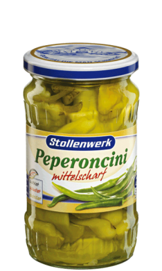 Peperoncini
mittelscharf  - Konserve