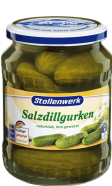 Salt-dill gherkins naturally cloudy, flavored 