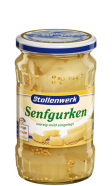 Senfgurken<br />
Stücke würzig-mild eingelegt