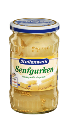 Senfgurken würzig-mild eingelegt - Konserve