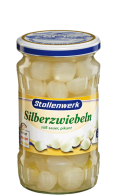 Silverskin onions sweet-sour, spicy - tin