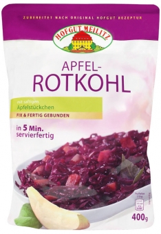 Apfel-Rotkohl mit saftigen Apfelstückchen mit saftigen Apfelstückchen - Konserve